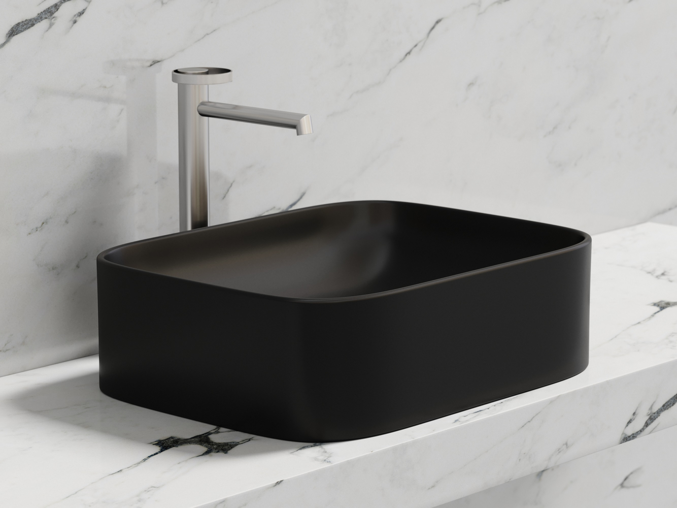 Фото Раковина Ceramicanova Element CN6052MB накладная 50,5 × 38 × 15 см, черный матовый