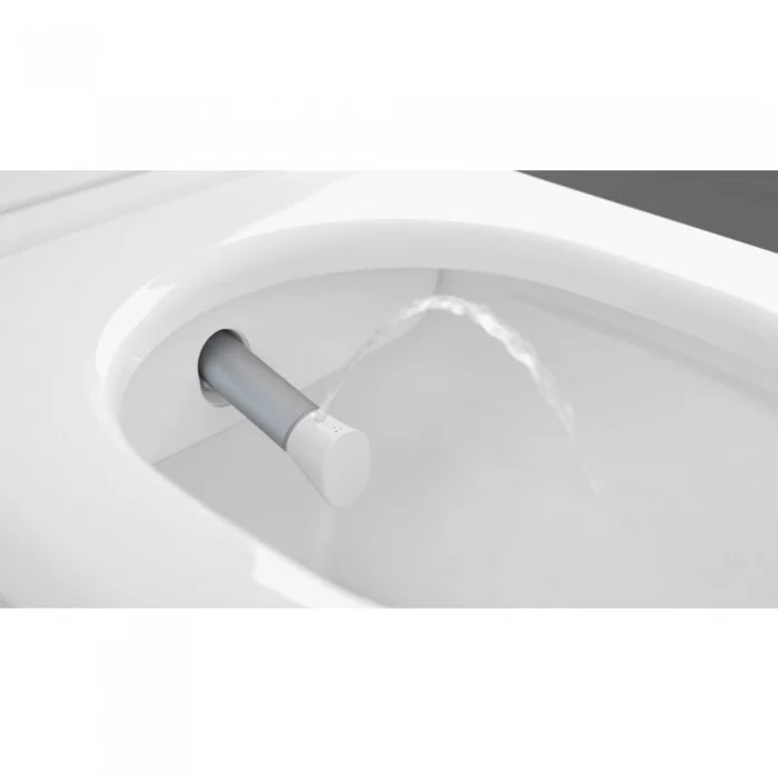 Фото Унитаз-биде подвесной Villeroy & Boch Viclean V0E100R1, с сиденьем с микролифтом, белый глянцевый