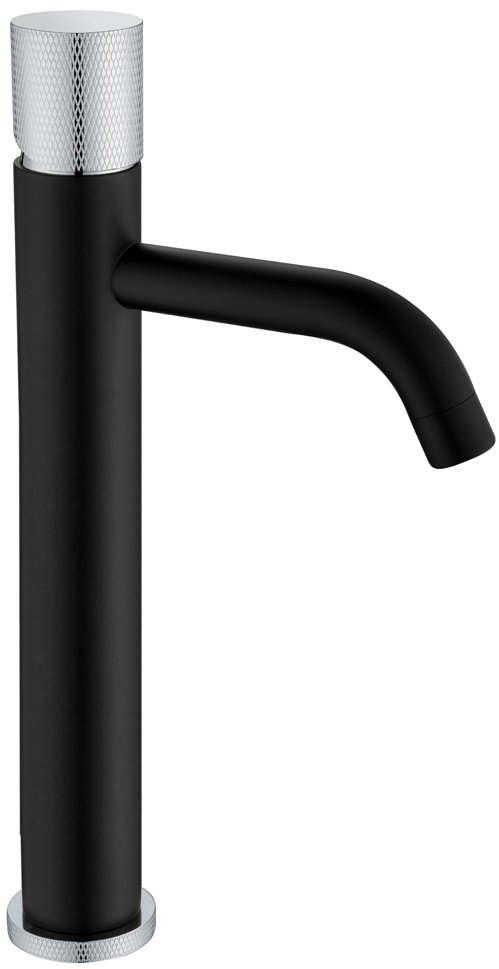 Фото Смеситель для раковины Boheme Stick 122-BCR.2 черный/хром