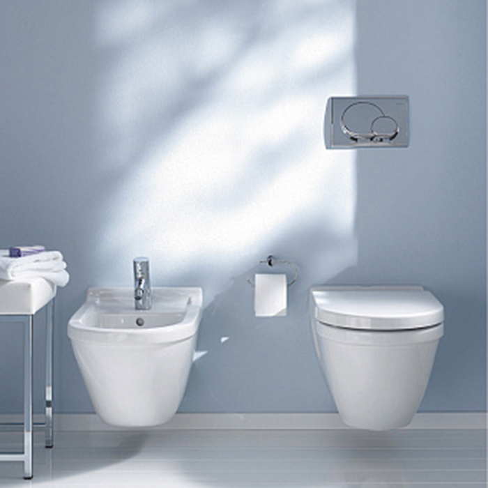 Фото Унитаз подвесной Duravit Starck 3 2200090000, без сиденья, белый глянцевый