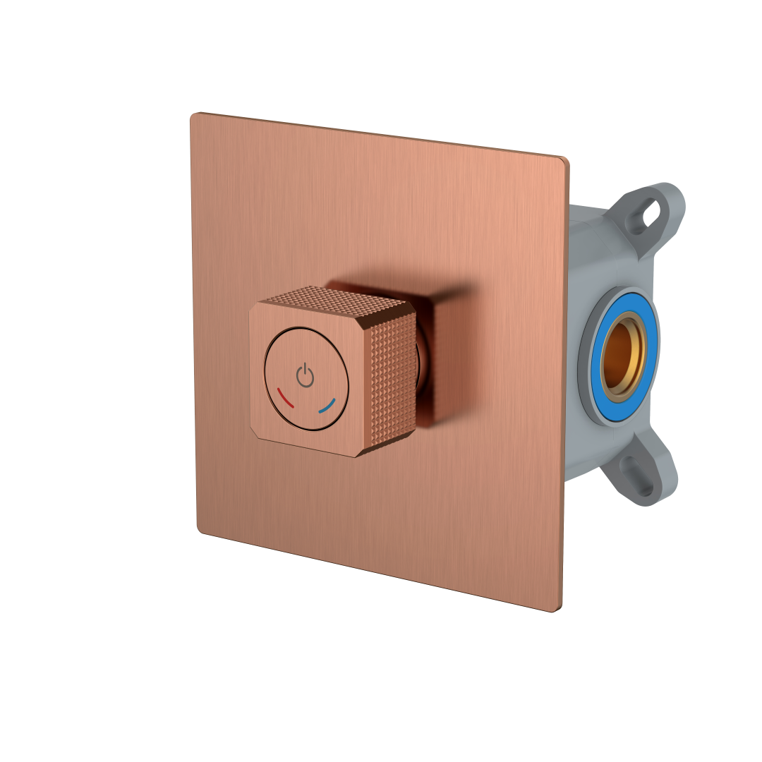 Фото Смеситель для душа Boheme Quad 154-5-CB cooper brushed, медь матовая