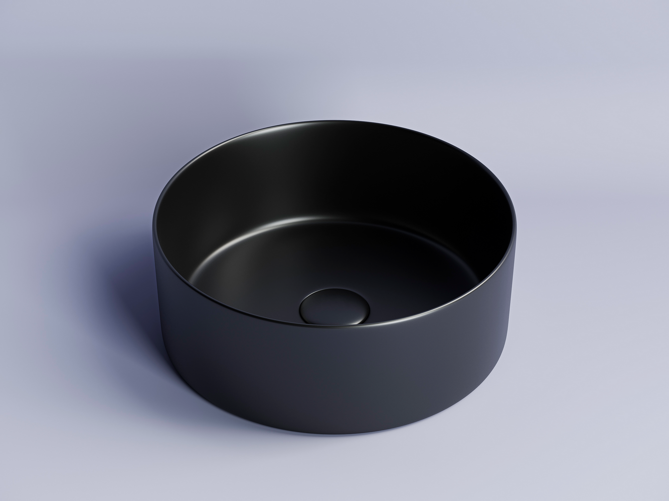 Фото Раковина Ceramicanova Element CN6032MB накладная 35,8 × 35,8 × 13,7 см, черный матовый