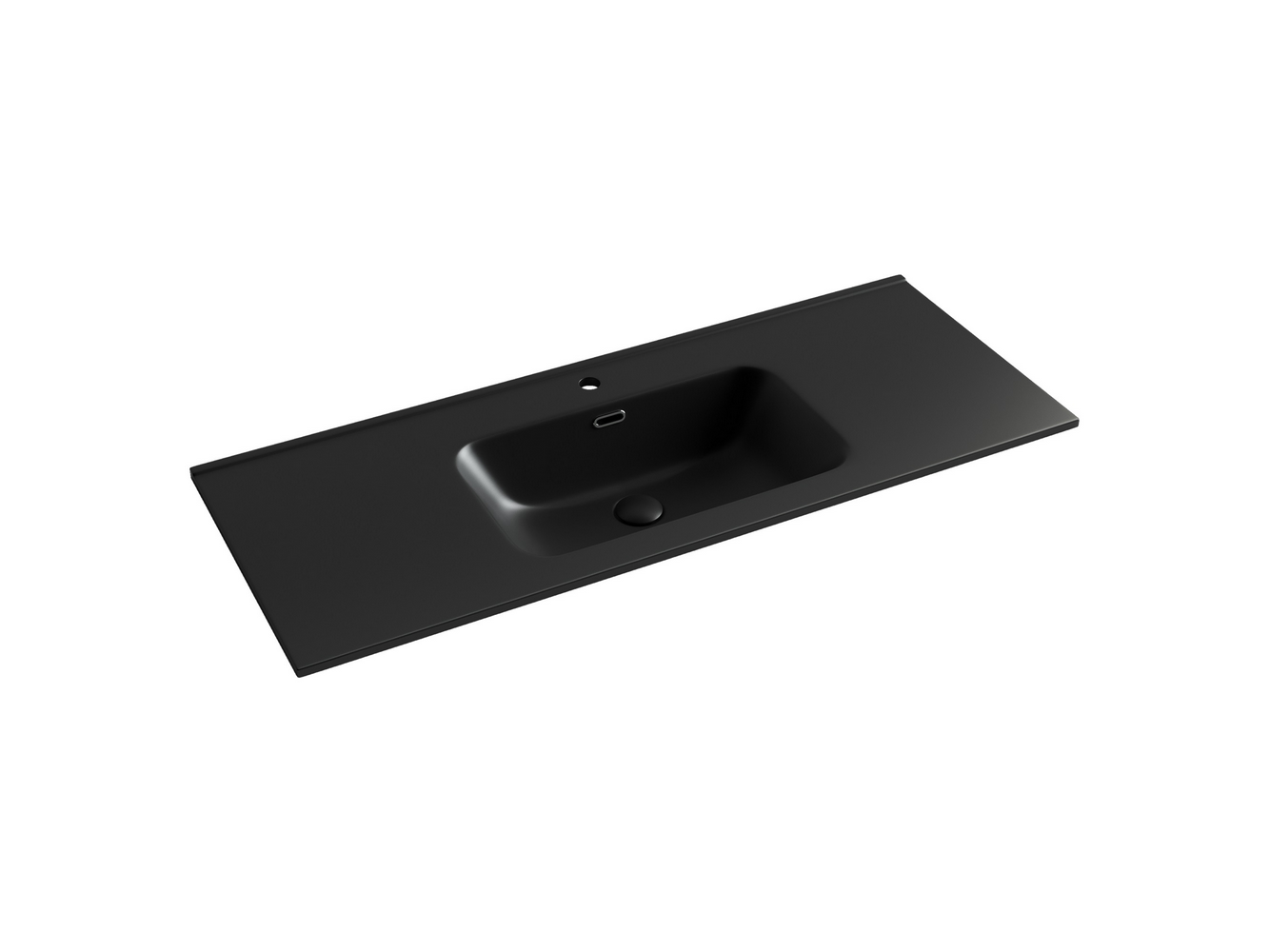 Фото Раковина Ceramicanova Element CN7006MB мебельная 121 × 46,5 × 18 см, черный матовый