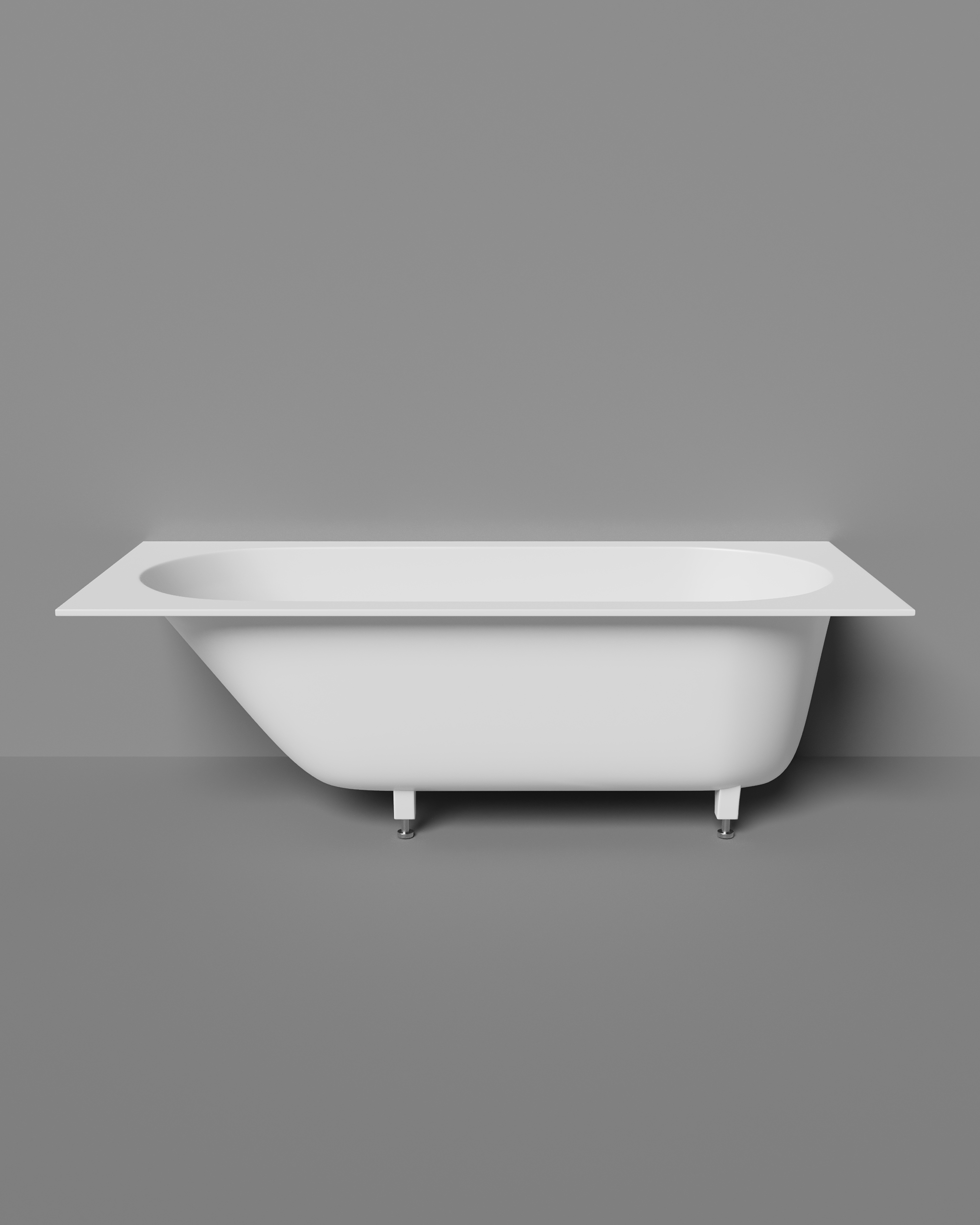 Фото Ванна Salini Lofo Kit 180x80 UM12323 встраиваемая из литьевого мрамора, белая матовая