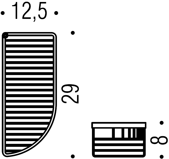 Фото Полка Colombo Angolari B9608.CR подвесная хром глянец