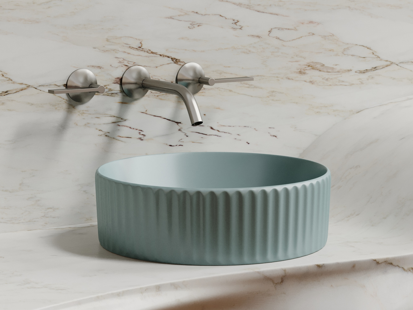 Фото Раковина Ceramicanova Element CN6057MLG накладная 36 × 36 × 11,5 см, зеленый матовый