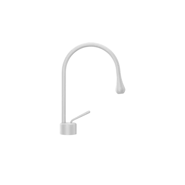 Фото Смеситель Gessi Goccia 33601#279 для раковины, белый матовый