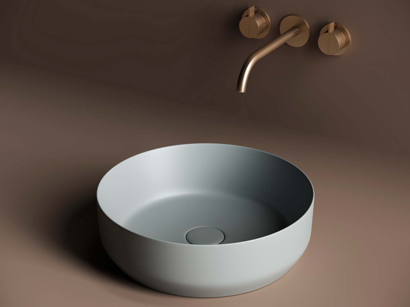 Фото Раковина Ceramicanova Element CN6022MH накладная 39 × 39 × 12 см, антрацит матовый