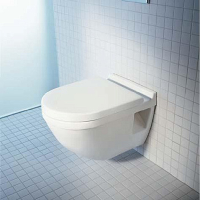 Фото Унитаз подвесной Duravit Starck 3 2200090000, без сиденья, белый глянцевый