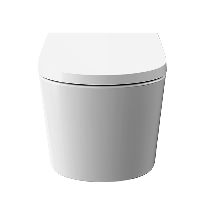 Фото Унитаз подвесной Kerama Marazzi TekWave KMTWWc59GWh2, с сиденьем, белый глянцевый