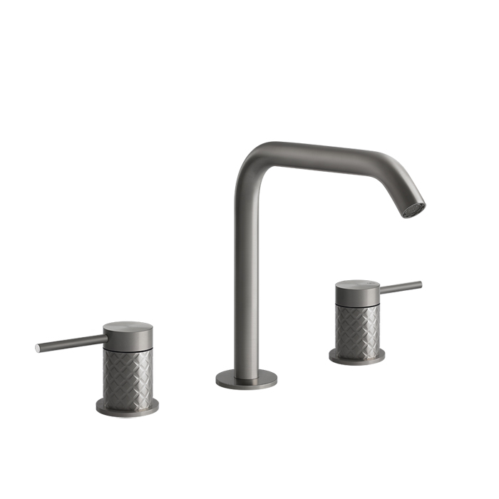 Фото Смеситель Gessi Gessi316 54112#239 для раковины, нержавеющая сталь браш