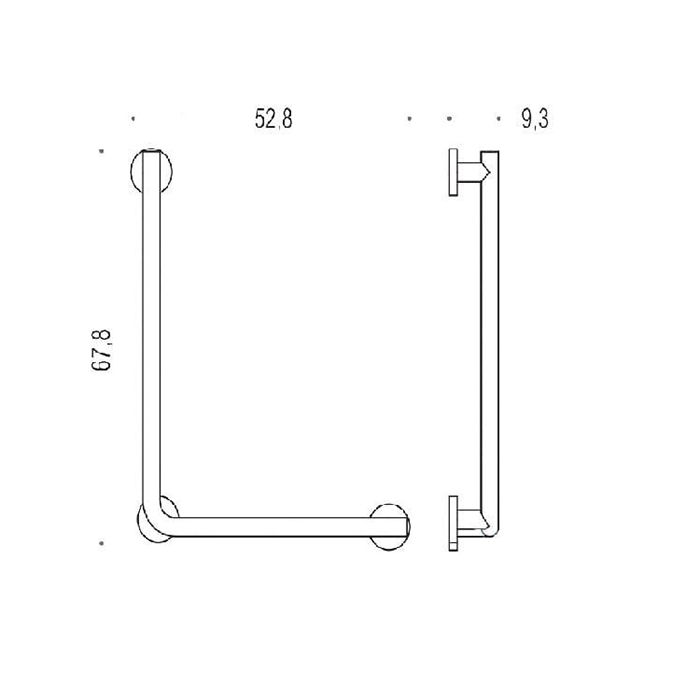Фото Поручень Colombo Complementi B9732.CR хром глянец