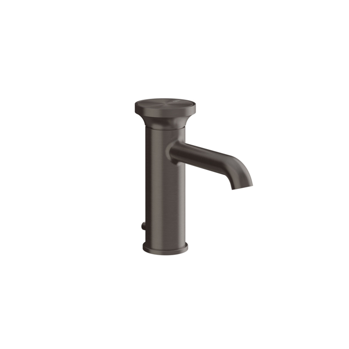 Фото Смеситель Gessi Origini 66001#707 для раковины с донным клапаном, черный хром браш pvd