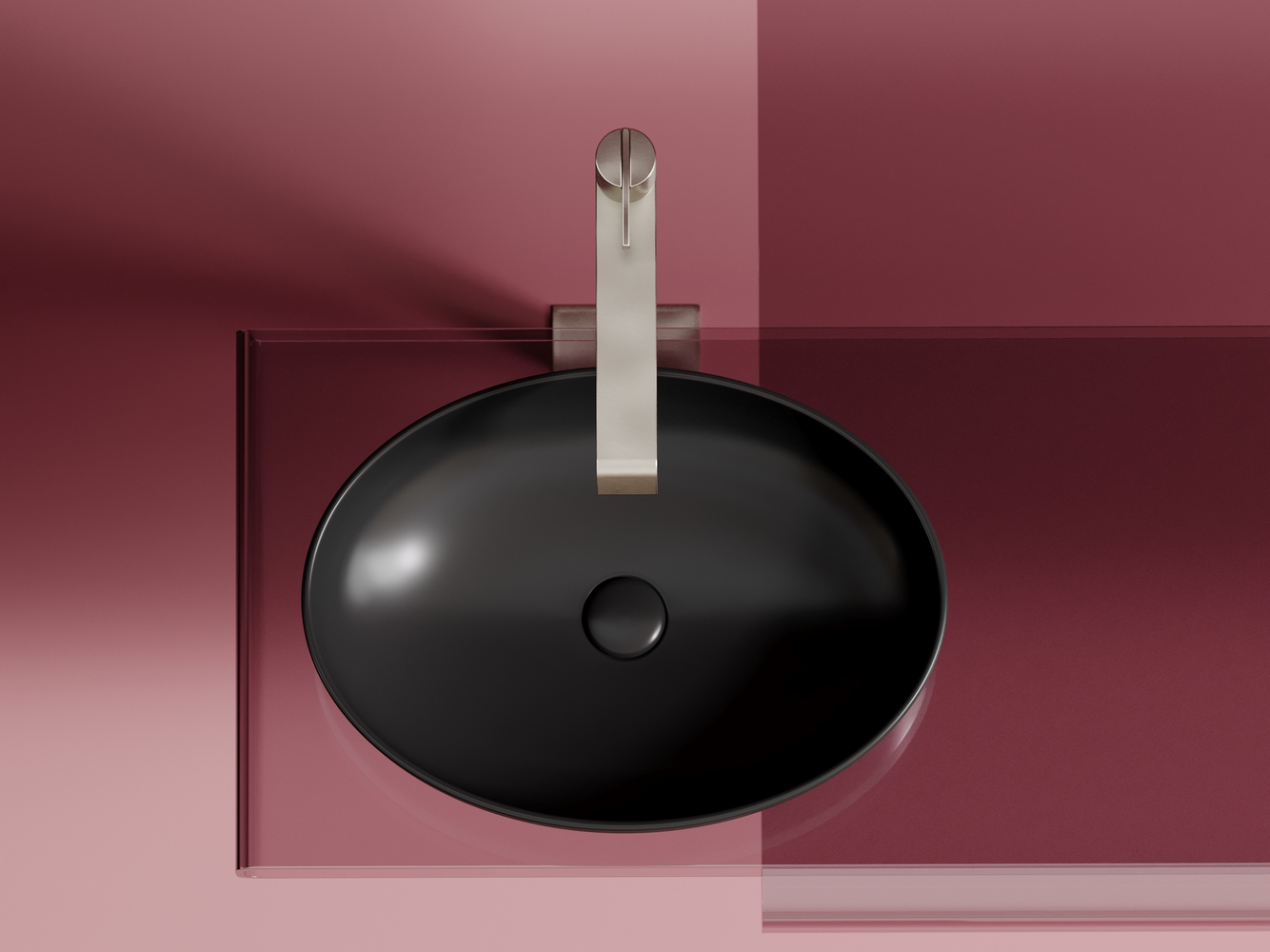 Фото Раковина Ceramicanova Element CN6056MB накладная 50,2 × 36,3 × 14,5 см, черный матовый