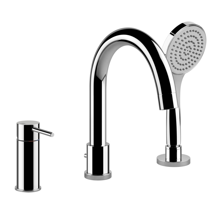 Фото Смеситель Gessi Via tortona 18637#031 для ванны, хром