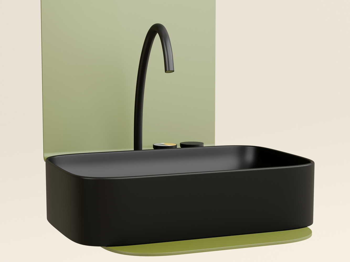 Фото Раковина Ceramicanova Element CN6053MB накладная 60,5 × 38 × 15 см, черный матовый