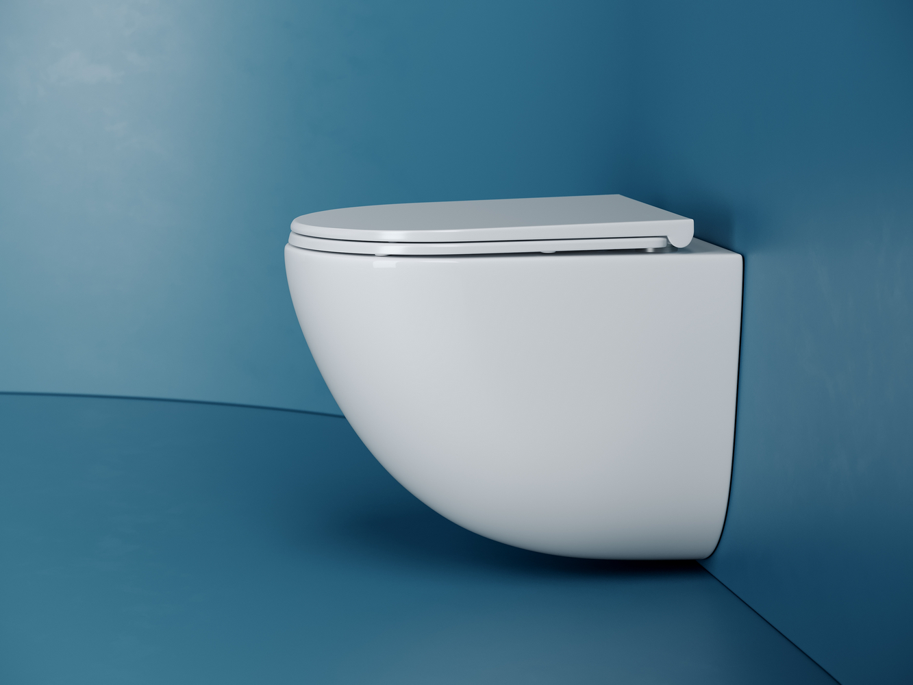 Фото Унитаз Ceramicanova Vogue CN4008T с сиденьем подвесной, белый глянцевый