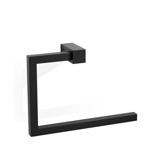 Фото Полотенцедержатель-кольцо Decor Walther Corner 0560660 подвесной 21,5 см черный матовый