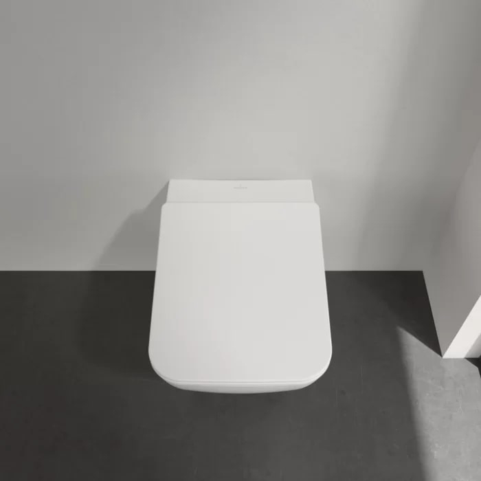 Фото Унитаз подвесной Villeroy & Boch Venticello 4611RSR1, безободковый, с сиденьем с микролифтом, белый глянцевый