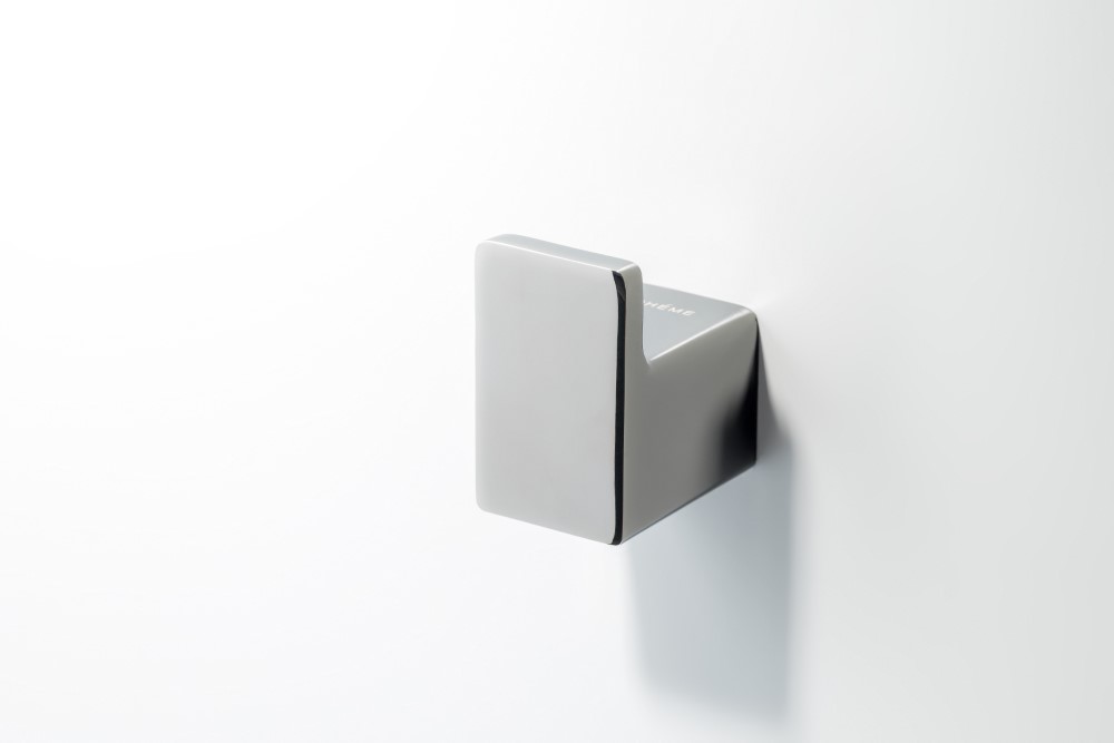 Фото Крючок для полотенец Boheme Qubic 10726-SGM, глянцевый графит