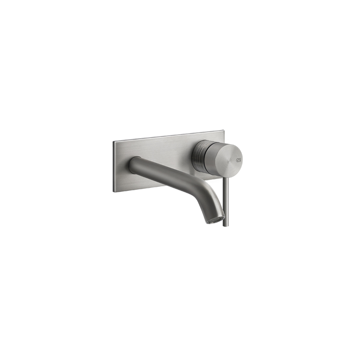 Фото Смеситель Gessi Gessi316 54388#239 для раковины с изливом, нержавеющая сталь браш