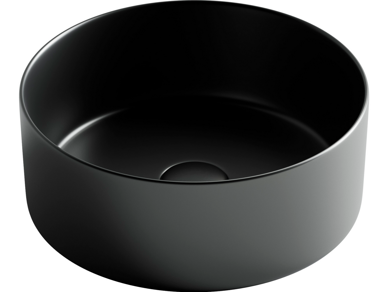 Фото Раковина Ceramicanova Element CN6032MB накладная 35,8 × 35,8 × 13,7 см, черный матовый