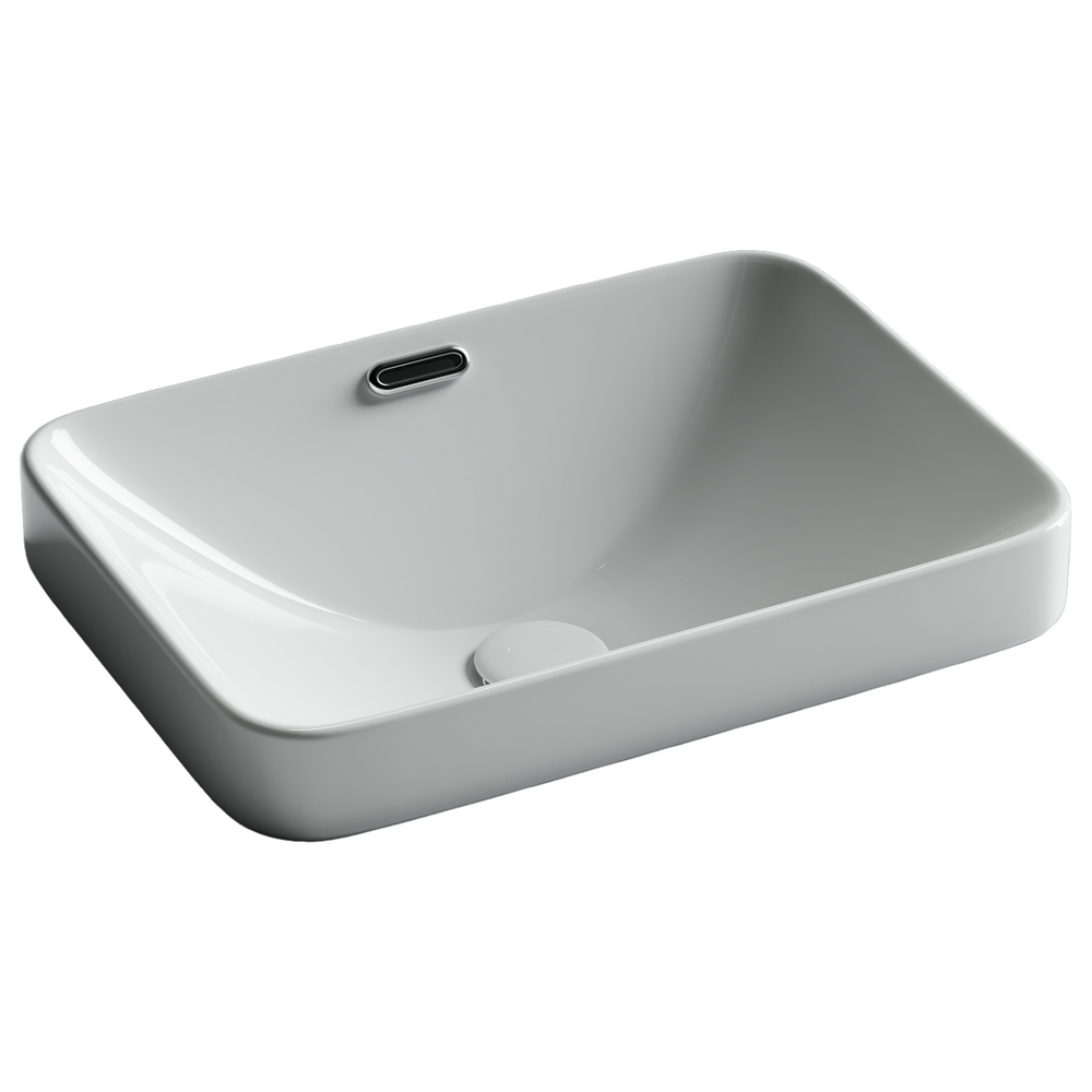 Фото Раковина Ceramicanova Element CN6078 встраиваемая сверху 46 × 33 × 17 см, белый глянцевый
