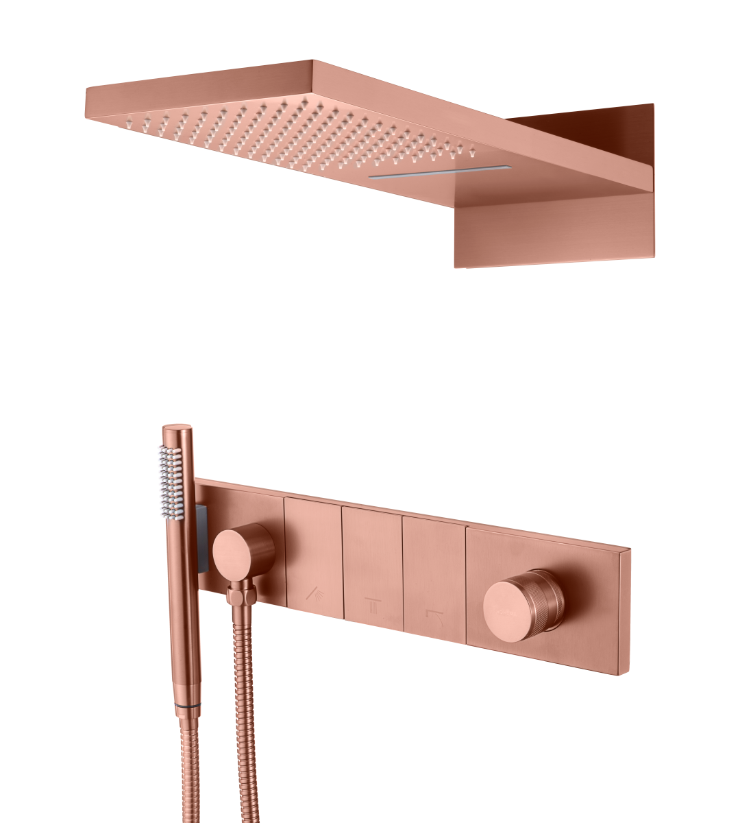 Фото Душевая система Boheme Zodiac 132-CB медь браш