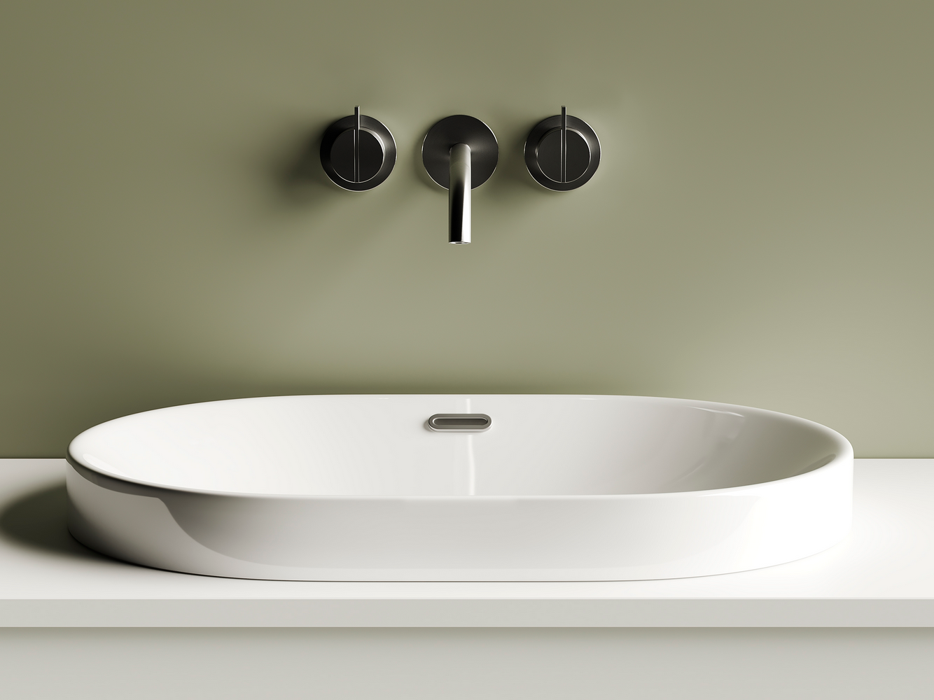 Фото Раковина Ceramicanova Element CN5020 встраиваемая сверху 61 × 40 × 18,3 см, белый глянцевый