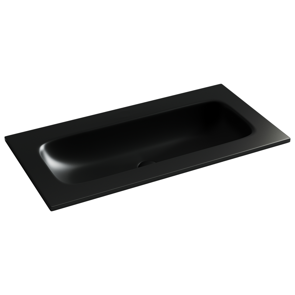 Фото Раковина Ceramicanova Grace CN7019MBwx мебельная 91 × 45,7 × 13,7 см, черный матовый