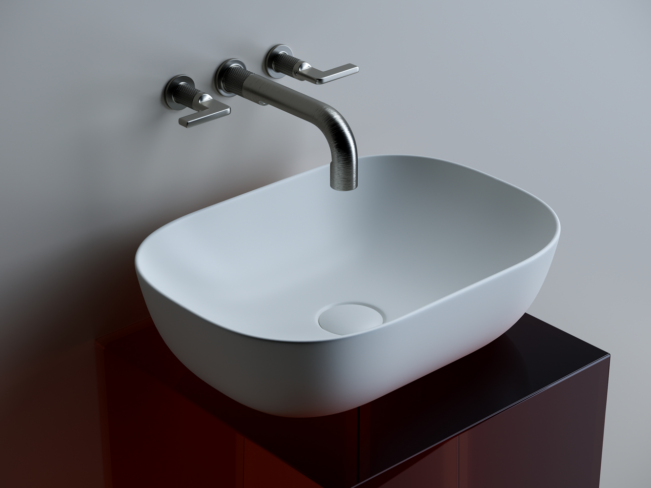 Фото Раковина Ceramicanova Element CN6009MW накладная 46 × 33 × 13,5 см, белый матовый