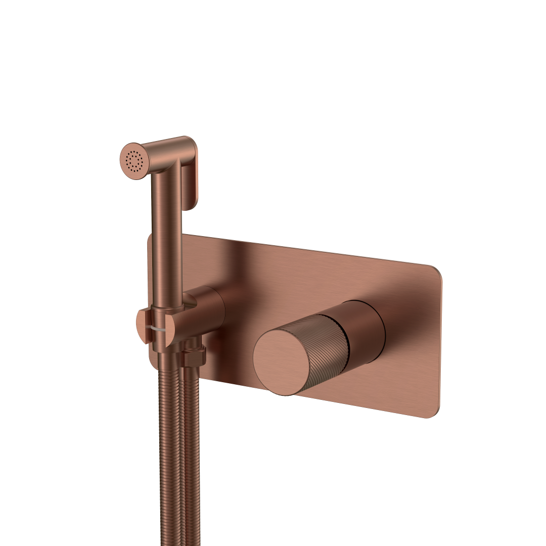 Фото Гигиенический душ Boheme Stick 127-BRB.4 со смесителем брашированная бронза