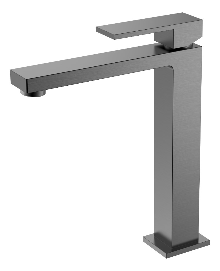 Фото Смеситель для раковины Boheme Qubic 472-GM графит
