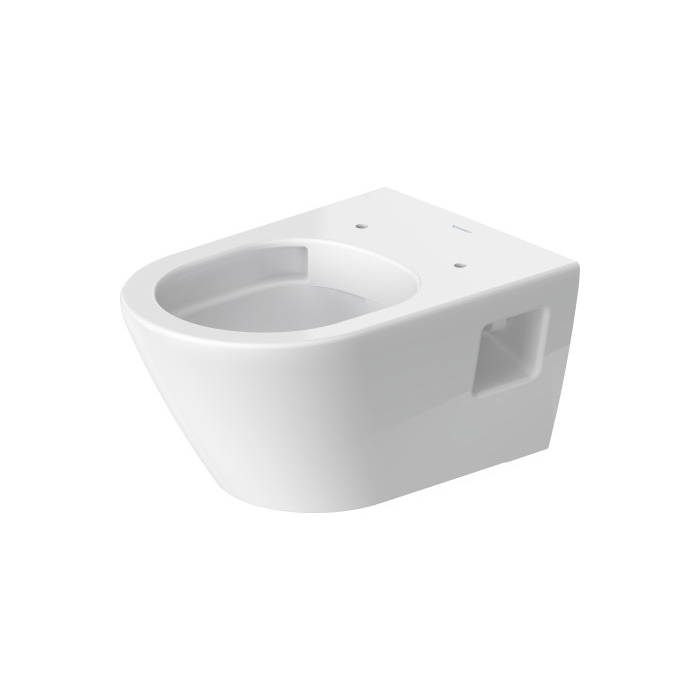 Фото Унитаз подвесной Duravit D-Neo 2578090000, безободковый, с сиденьем, белый глянцевый