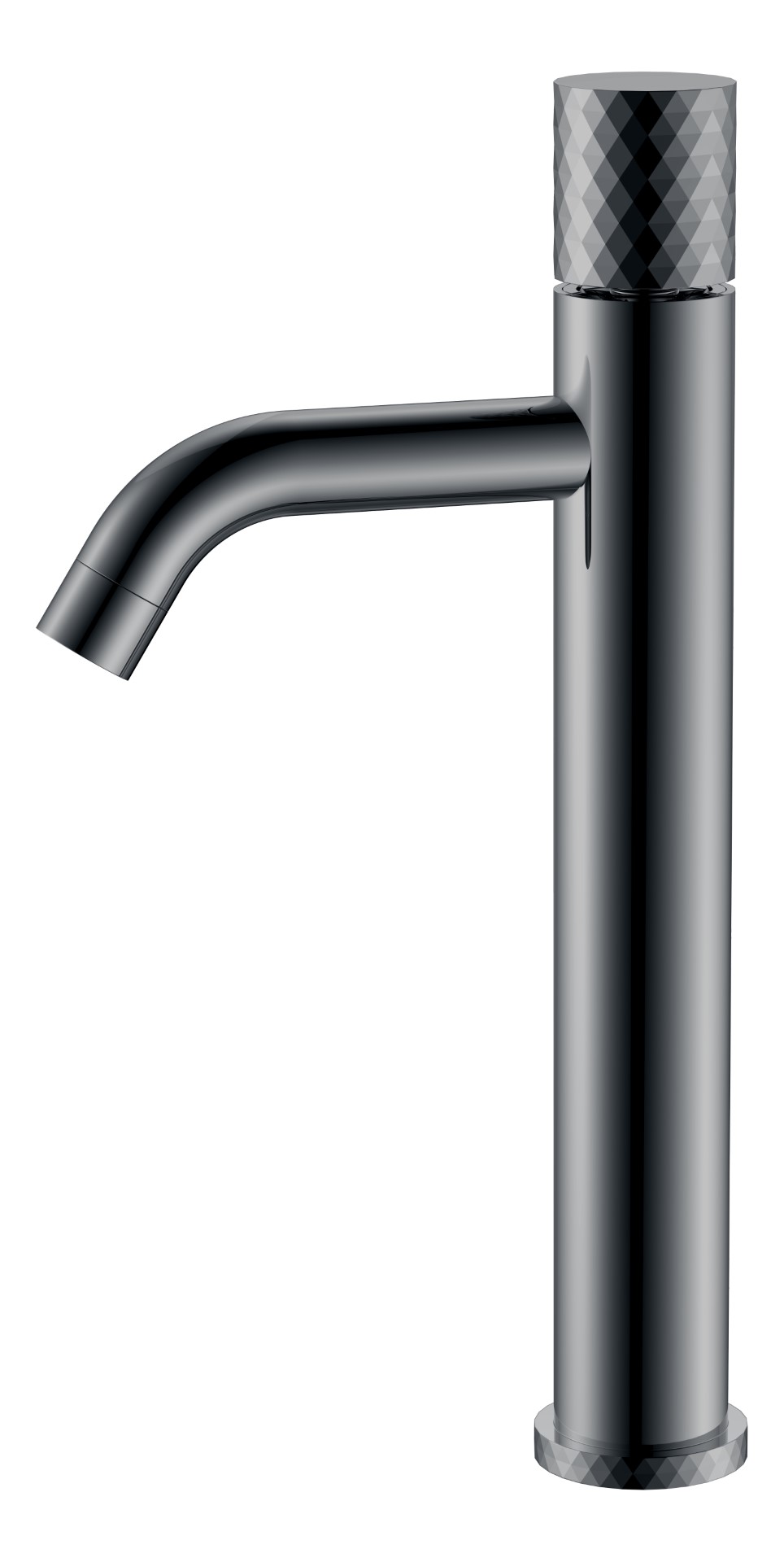 Фото Смеситель для раковины Boheme Stick 122-SGM графит глянец