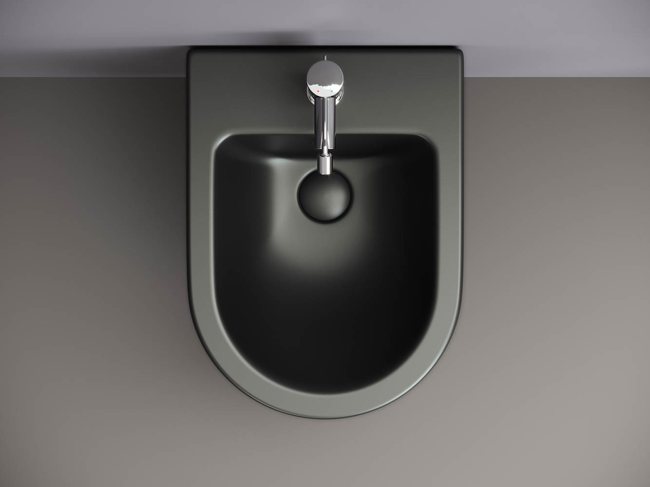 Фото Биде Ceramicanova Metropol CN4003MB подвесное, черный матовый