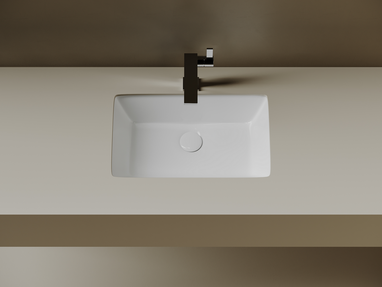 Фото Раковина Ceramicanova Era CN15004 встраиваемая под столешницу 52,5 × 34,5 × 17,5 см, белый глянцевый