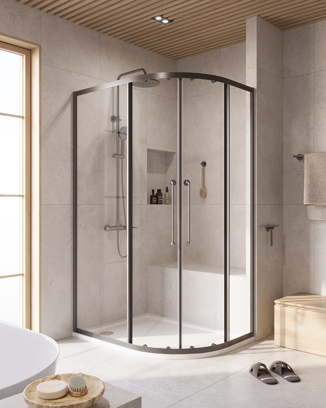 Фото Душевой уголок CEZARES RELAX-304-RH-2-120/90-C-GM