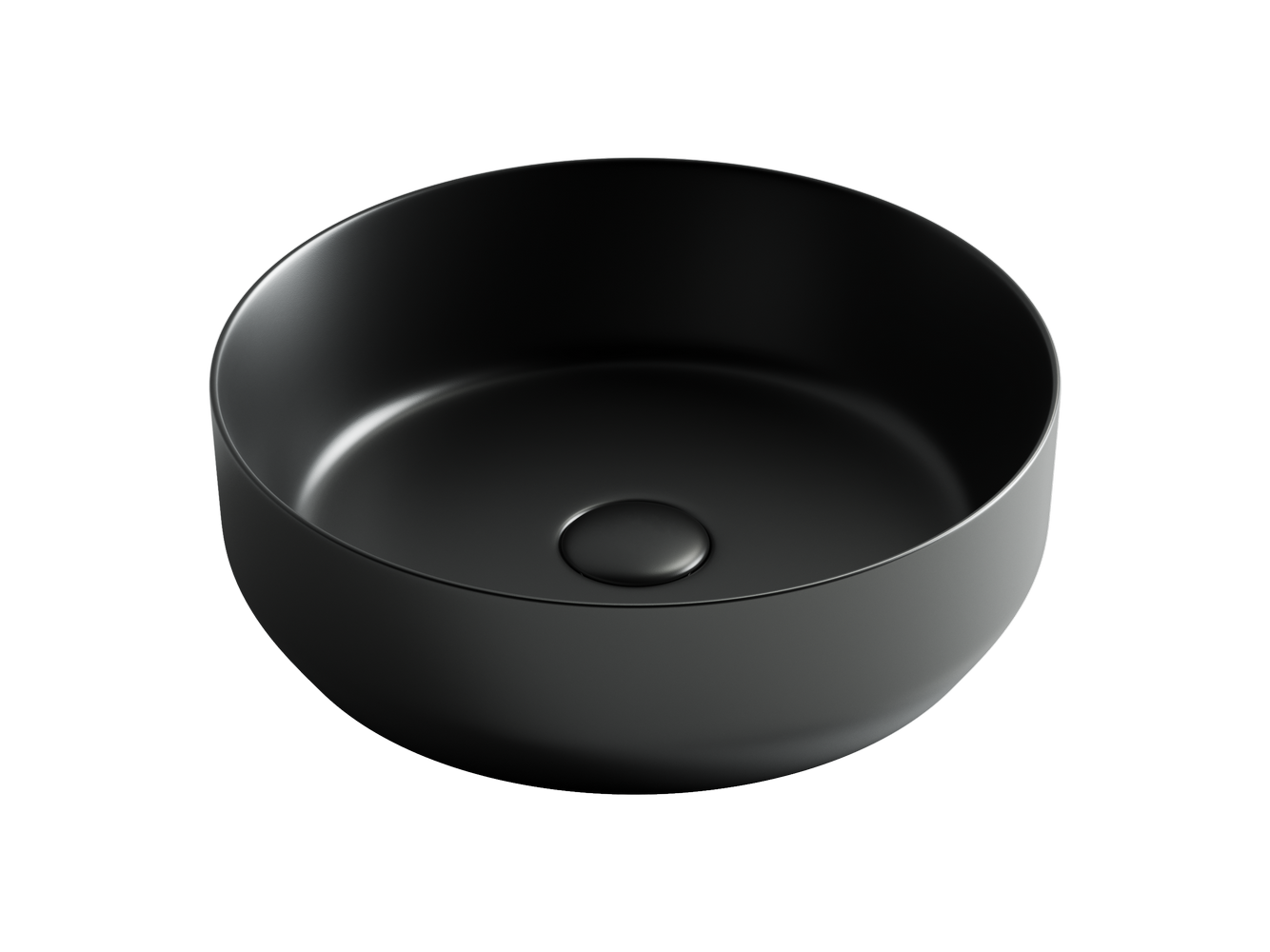 Фото Раковина Ceramicanova Element CN6022MB накладная 39 × 39 × 12 см, черный матовый