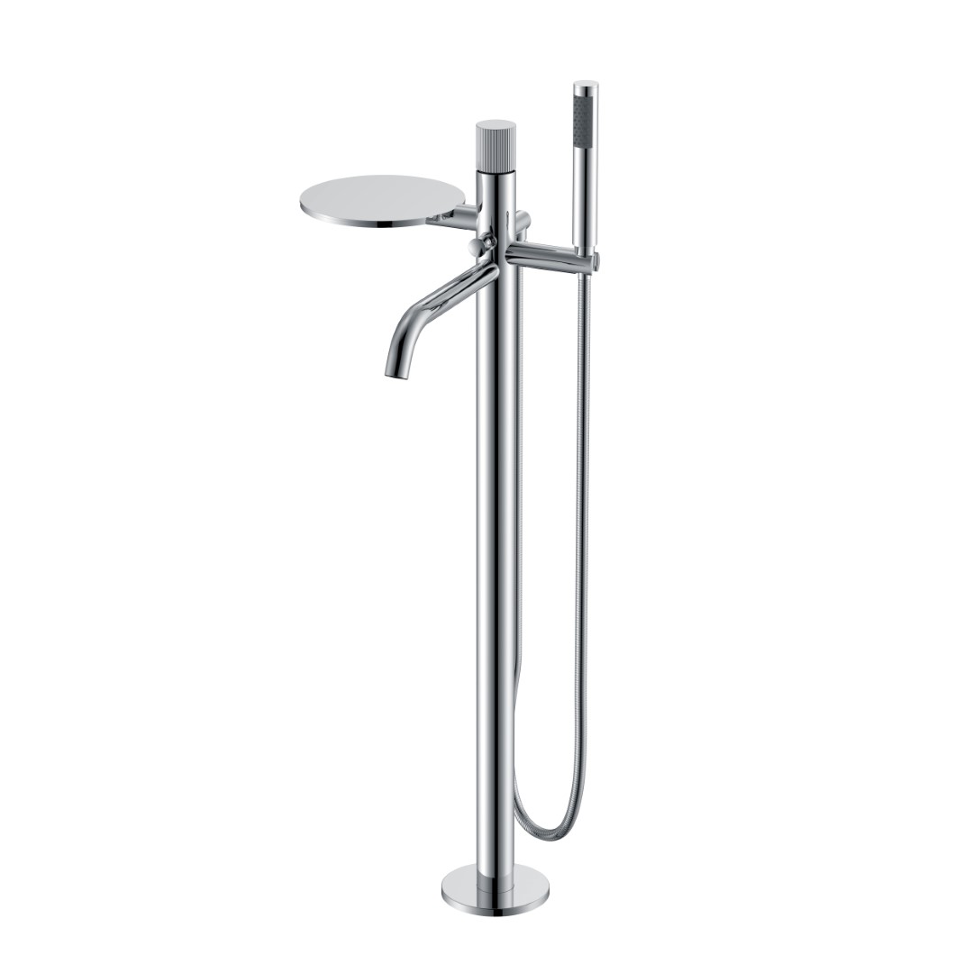 Фото Смеситель для ванны Boheme Stick 129-CRCR.3 напольный хром