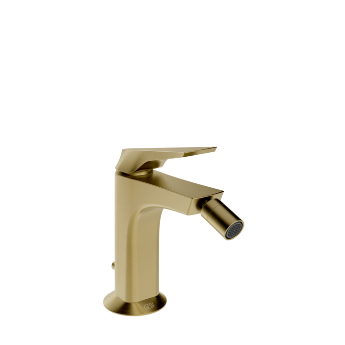 Фото Смеситель Gessi Ventaglio 72007#727 для биде с донным клапаном, латунь браш pvd