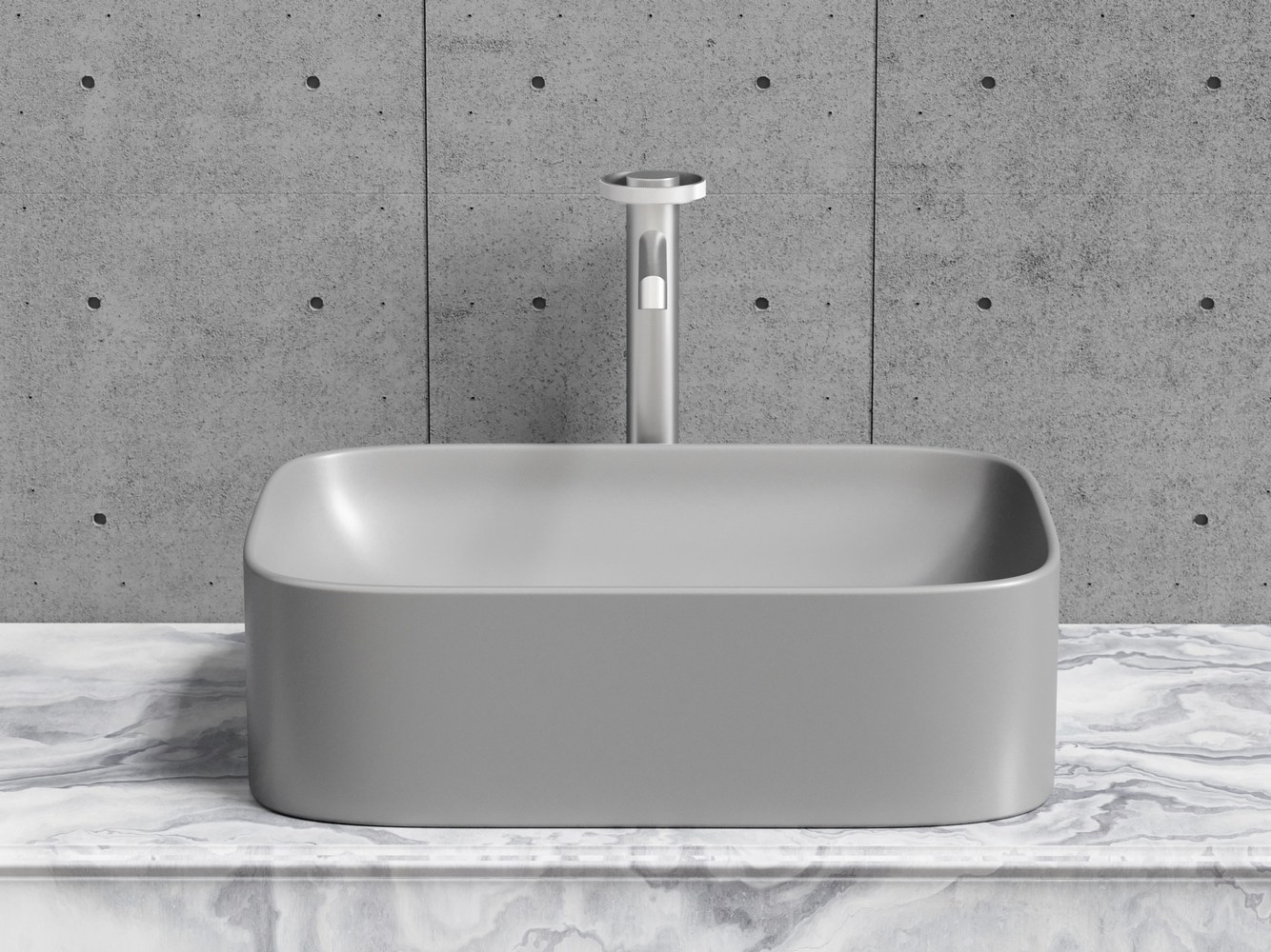 Фото Раковина Ceramicanova Element CN6052MH накладная 50,5 × 38 × 15 см, антрацит матовый