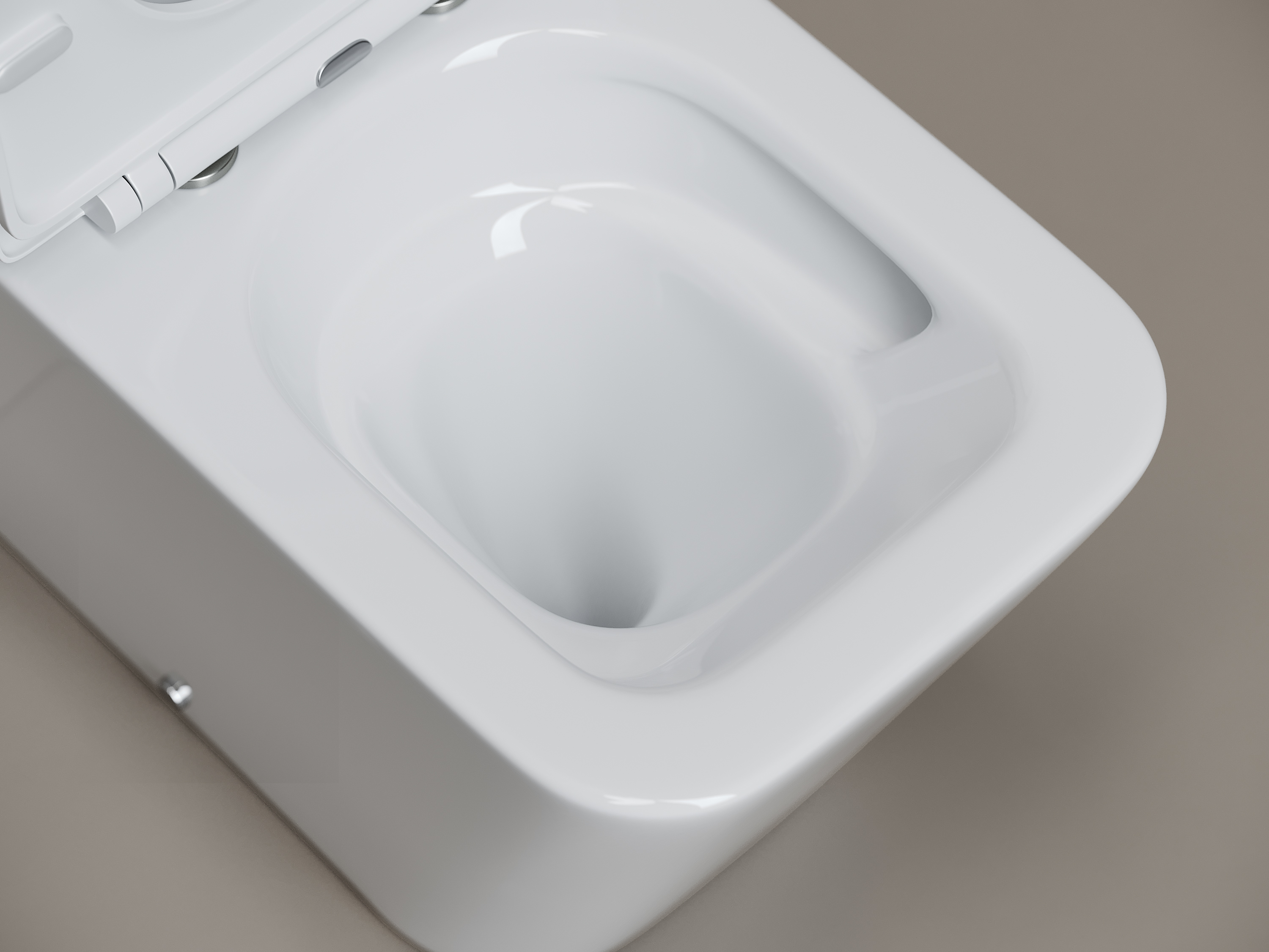 Фото Унитаз Ceramicanova Cubic CN1803T с сиденьем с бачком компакт, белый глянцевый