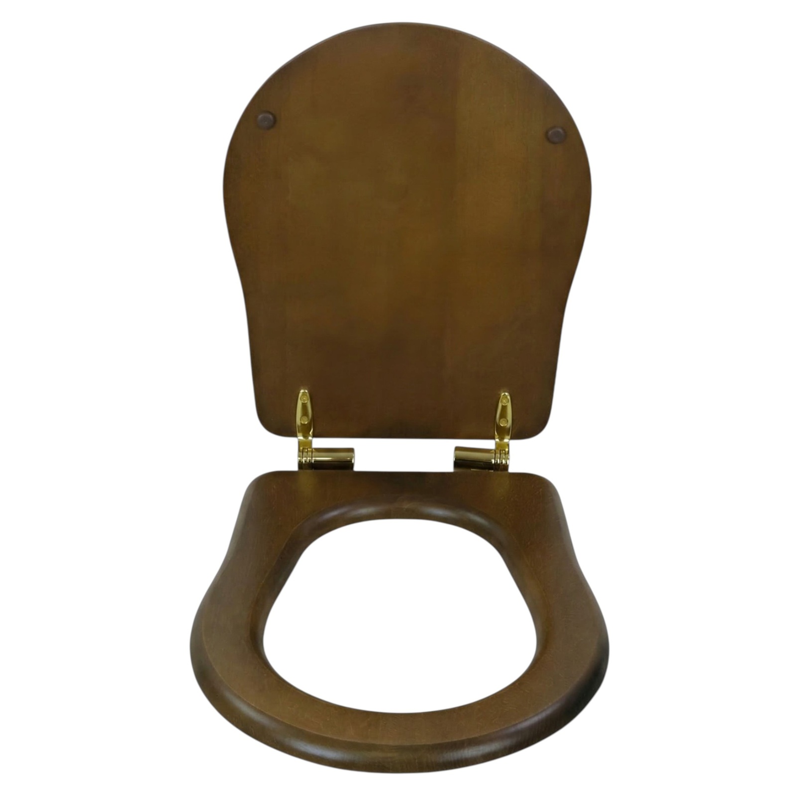 Фото Крышка-сиденье Migliore Charme 34399 орех, петли микролифт золото глянец