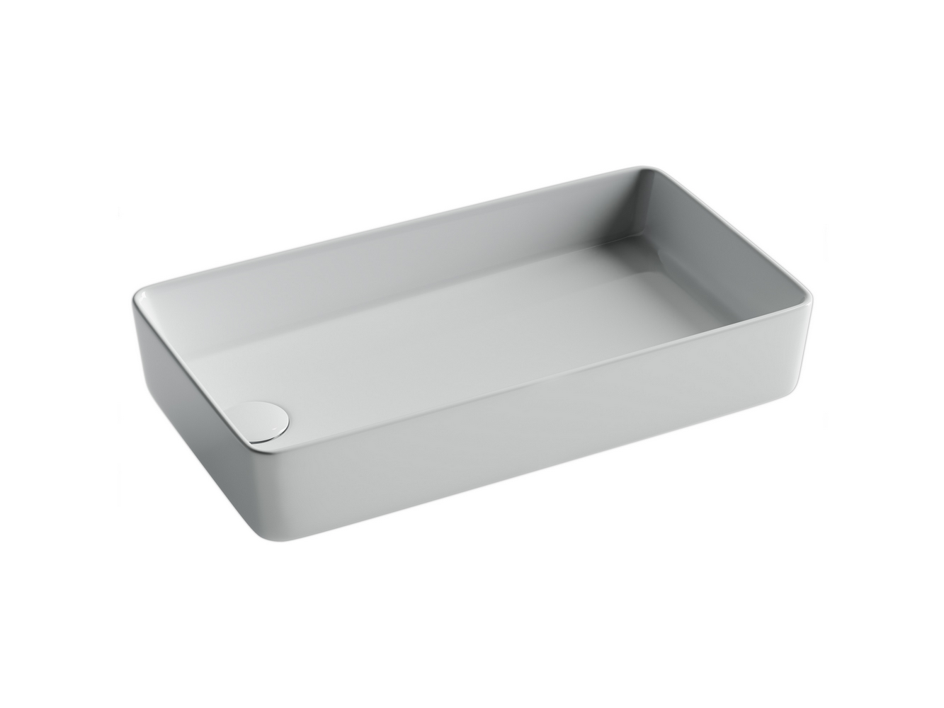 Фото Раковина Ceramicanova Element CN5048 накладная 62 × 34 × 11 см, белый глянцевый