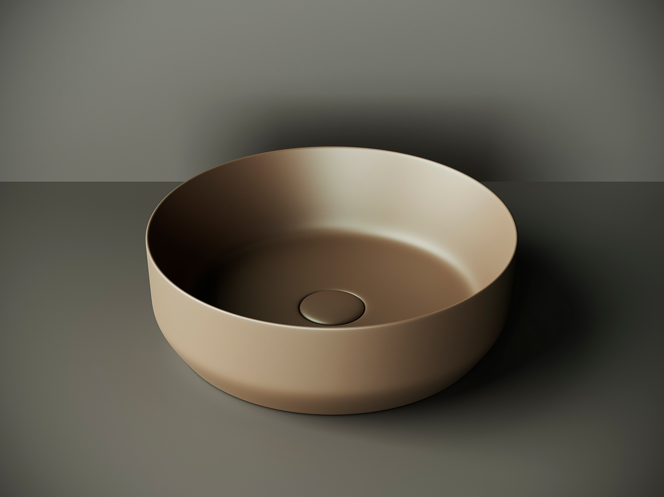 Фото Раковина Ceramicanova Element CN6022MDB накладная 39 × 39 × 12 см, темно-коричневый матовый