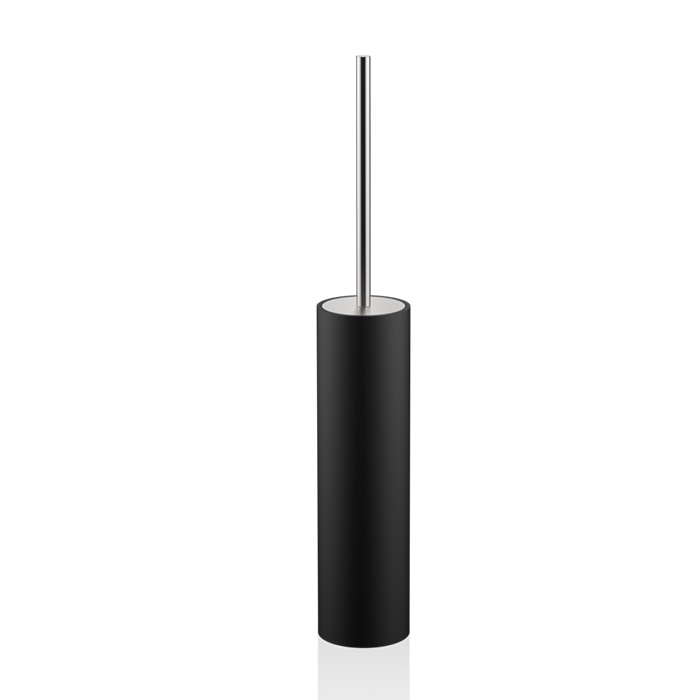 Фото Ершик Decor Walther Stone 0970865 напольный, сталь матовая/черный матовый