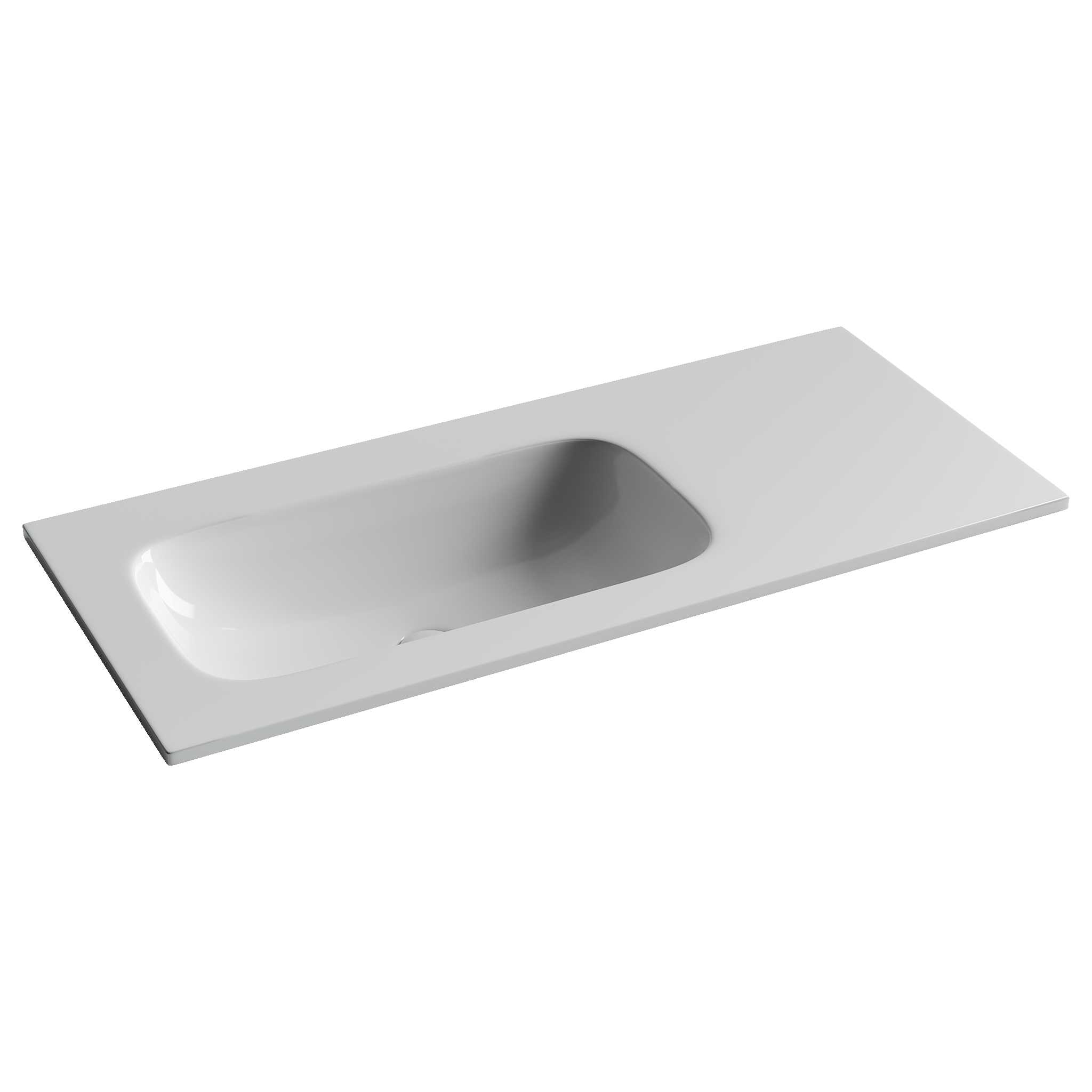 Фото Раковина Ceramicanova Grace CN7014wx мебельная 101 × 45,7 × 13,7 см, белый глянцевый