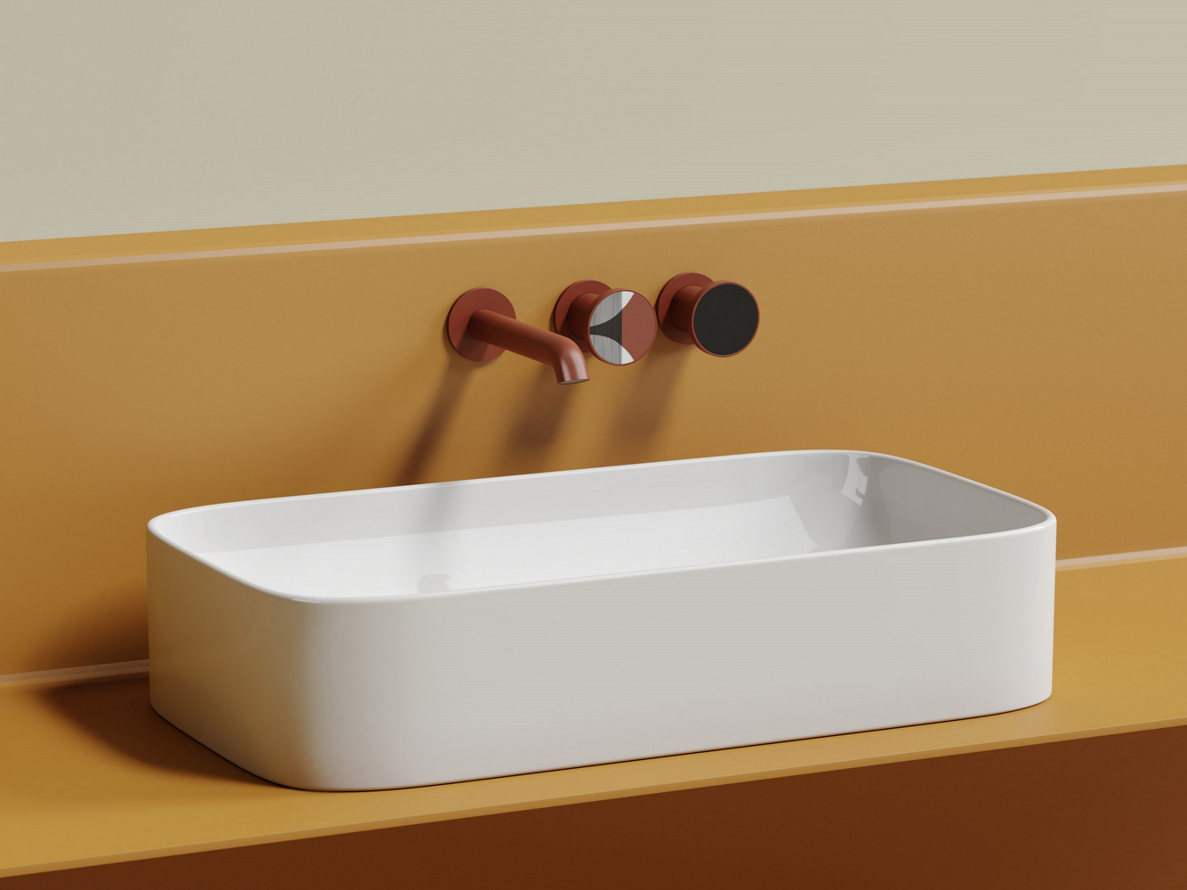 Фото Раковина Ceramicanova Element CN6054 накладная 70,5 × 38 × 15 см, белый глянцевый