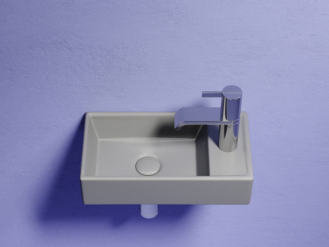 Фото Раковина Ceramicanova Element CN6051LMH подвесная 41 × 22,5 × 10,5 см, антрацит матовый